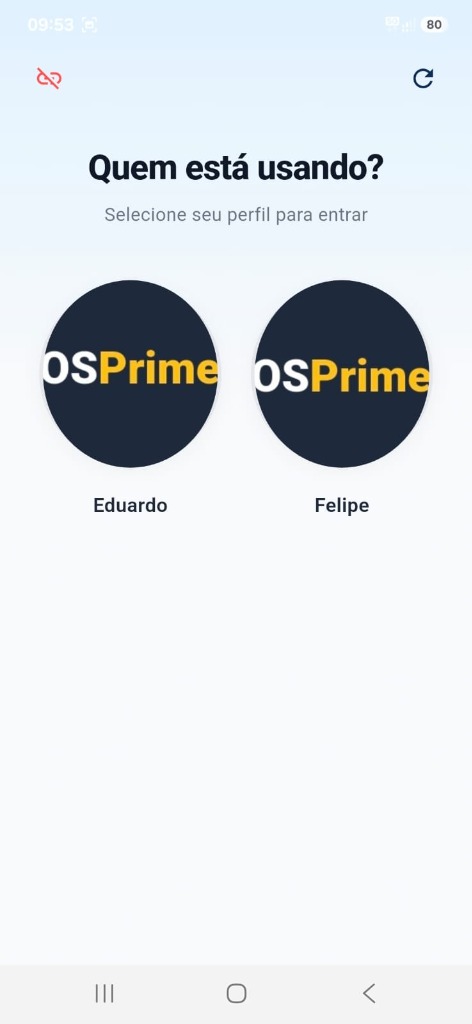 Tela do app OSPrime 2